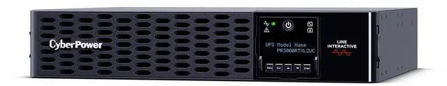 Alt view image 4 of 9 - CyberPower PR3000RTXL2UC Smart App Sinewave UPS Systems - 3000VA/3000W, 100 - 120 VAC, NEMA L5-30P, 2U, Rack / Tower, Sine Wave, 9 Outlets, LCD, PowerPanel® Business