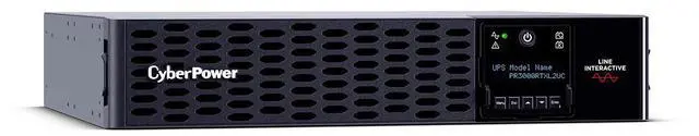Alt view image 5 of 9 - CyberPower PR3000RTXL2UC Smart App Sinewave UPS Systems - 3000VA/3000W, 100 - 120 VAC, NEMA L5-30P, 2U, Rack / Tower, Sine Wave, 9 Outlets, LCD, PowerPanel® Business