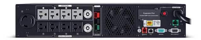 Alt view image 6 of 9 - CyberPower PR3000RTXL2UC Smart App Sinewave UPS Systems - 3000VA/3000W, 100 - 120 VAC, NEMA L5-30P, 2U, Rack / Tower, Sine Wave, 9 Outlets, LCD, PowerPanel® Business