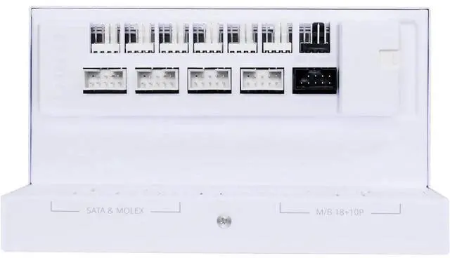Alt view image 10 of 14 - Lian Li Edge Serie - 1000W Full Modular Power Supply (Fan USB Hub Included) - Gold - ATX 3.1 - PCIE 5.1 Support - 12V-2x6 Connector - L-Shape Design for Dual Chamber Case - White (EG1000G.WH)
