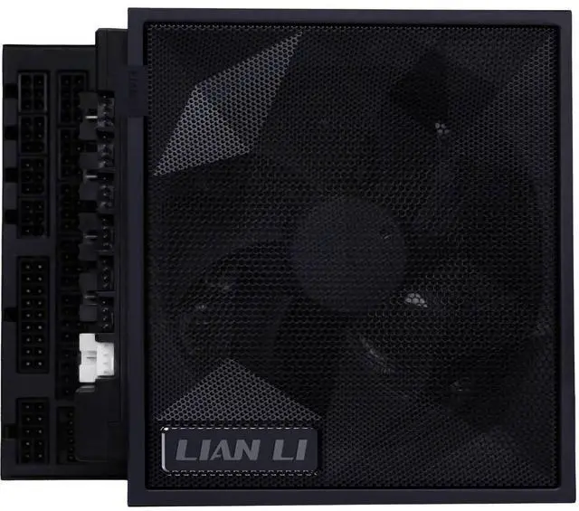 Alt view image 9 of 14 - Lian Li Edge Serie - 1200W Full Modular Power Supply (Fan USB Hub Included) - Gold - ATX 3.1 - PCIE 5.1 Support - 12V-2x6 Connector - L-Shape Design for Dual Chamber Case - Black -EG1200G.BH