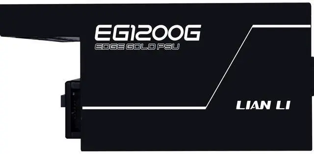 Alt view image 14 of 14 - Lian Li Edge Serie - 1200W Full Modular Power Supply (Fan USB Hub Included) - Gold - ATX 3.1 - PCIE 5.1 Support - 12V-2x6 Connector - L-Shape Design for Dual Chamber Case - Black -EG1200G.BH