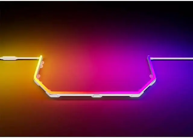 Alt view image 2 of 5 - HYTE LN70 Noodle 2nd Gen ARGB LED Light Strip w/NP50 Controller for Y70 PC,White