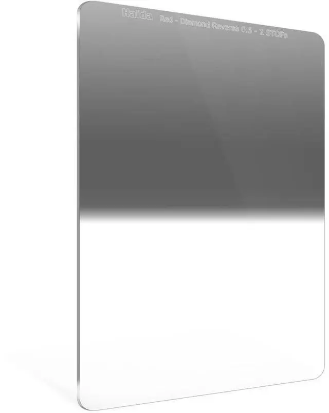 Main image of Haida Red-Diamond Hard Reverse Graduated ND 100x150mm Filter, 0.6/4x Density