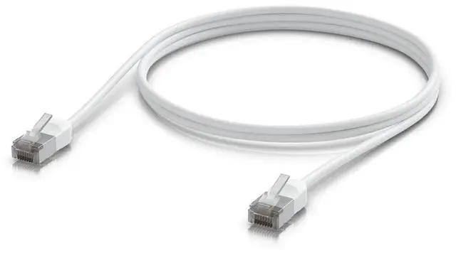 Alt view image 5 of 7 - Ubiquiti Networks 3.3' UniFi Shielded Cat6A Premium Outdoor Patch Cable, White