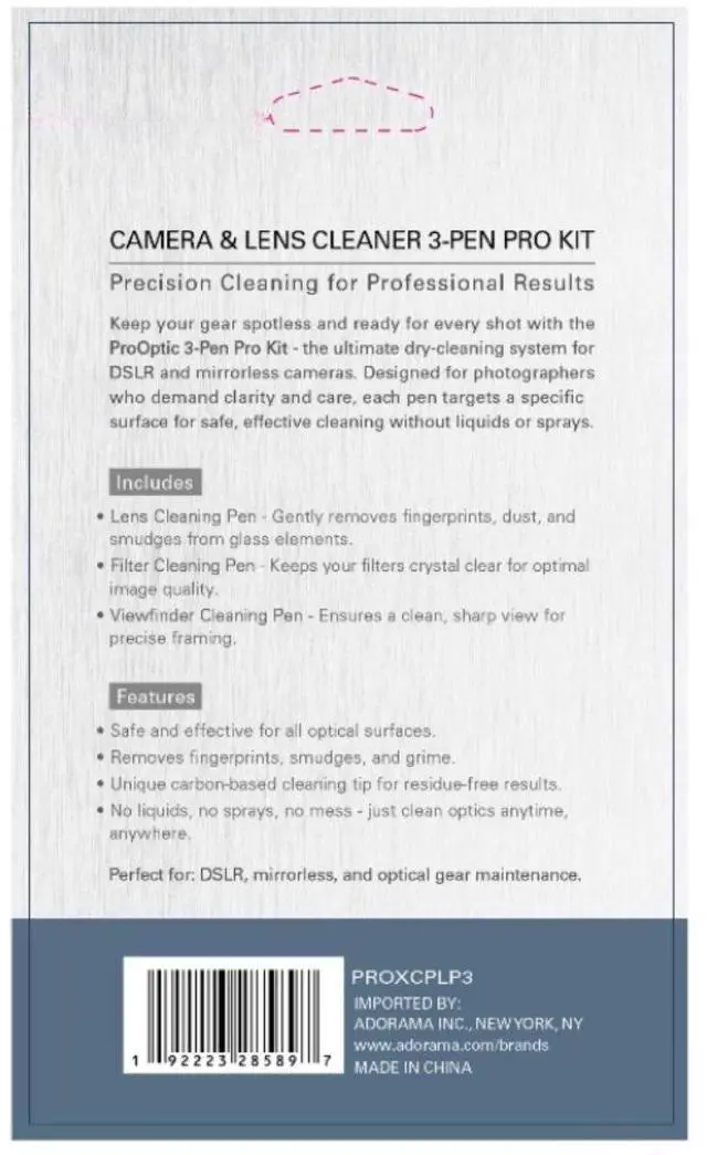 Alt view image 5 of 5 - ProOptic Camera & Lens Cleaner 3-Pen Pro Kit #PRO-XCP-LP-3
