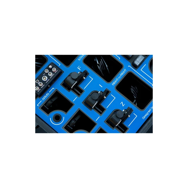 Alt view image 3 of 6 - Jason Cases Case for Hand Unit 3 and MDR-3 4 Channel Motor Driver, Blue Overlay