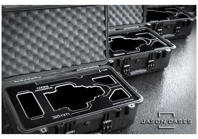Alt view image 3 of 7 - Jason Cases Hard Case with Laser-Cut Foam for Cooke Anamorphic 50mm Prime Lens