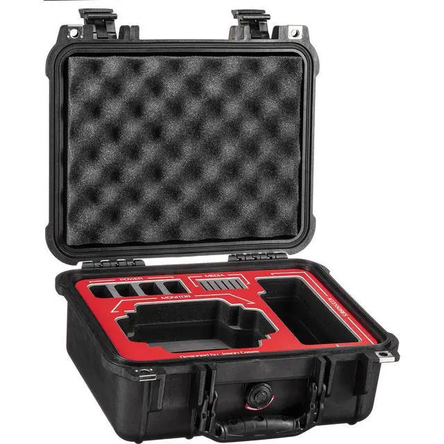 Alt view image 2 of 6 - Jason Cases Hard Case for Blackmagic Design Video Assist 5" Monitor, Red Overlay