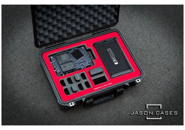 Alt view image 2 of 4 - Jason Cases Hard Case for SmallHD DP-7 OLED Monitor Kit, Red Overlay #SMDP7RE