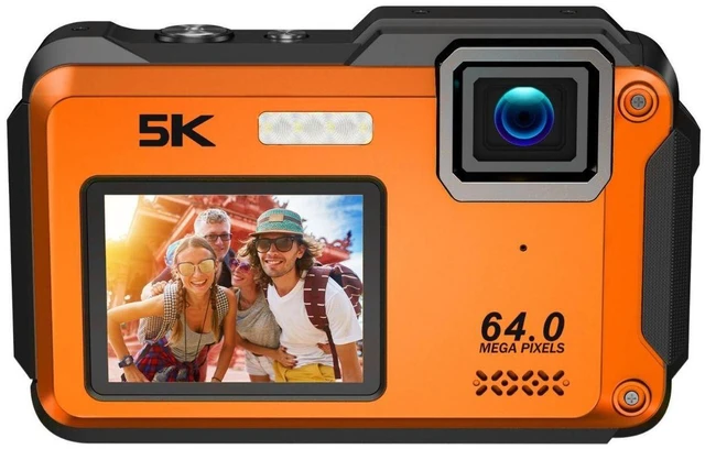 Main image of Aries SplashCam Pro Waterproof Digital Camera (Orange) #SPLASHCAM-OR
