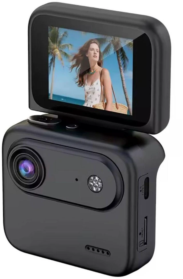 Main image of Aries FlipPix Mini 720P Camera with Rotating Screen (Black) #FLIPPIX-BK