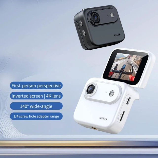 Alt view image 2 of 5 - Aries FlipPix Mini 720P Camera with Rotating Screen (Black) #FLIPPIX-BK