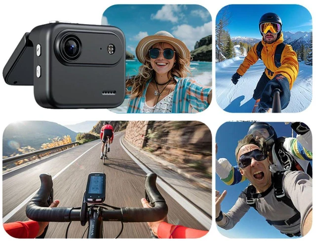 Alt view image 3 of 5 - Aries FlipPix Mini 720P Camera with Rotating Screen (Black) #FLIPPIX-BK