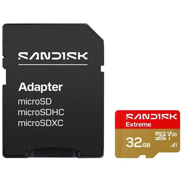 Alt view image 5 of 5 - SanDisk MicroSD Extreme UHS-I 32GB MicroSD 100MB/s(R) / 60MB/s(W) Bundle