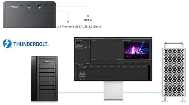 Alt view image 8 of 8 - Promise Technology Pegasus32 R8 144TB HDD 8x18TB
