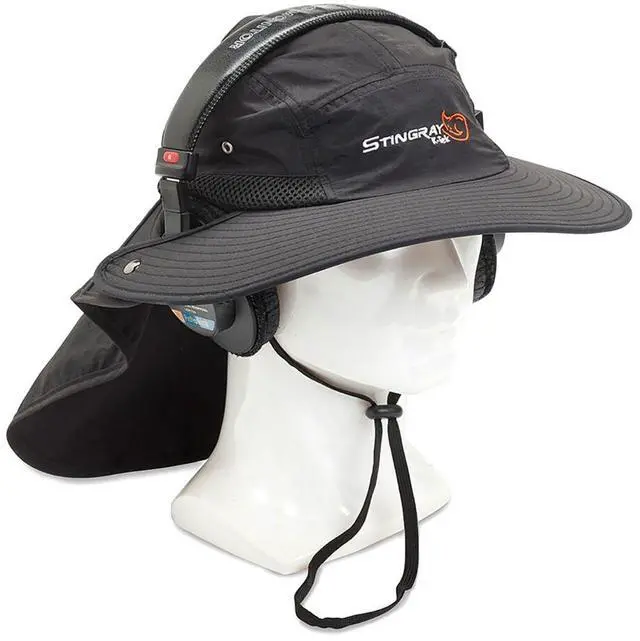 Alt view image 2 of 7 - K-Tek Stingray Audio SunHat, Black
