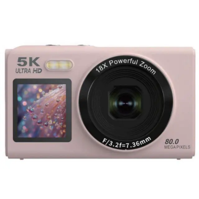 Alt view image 2 of 7 - Aries SnapVlog 5K WiFi Digital Camera (Pink) #SNAPVLOG-P