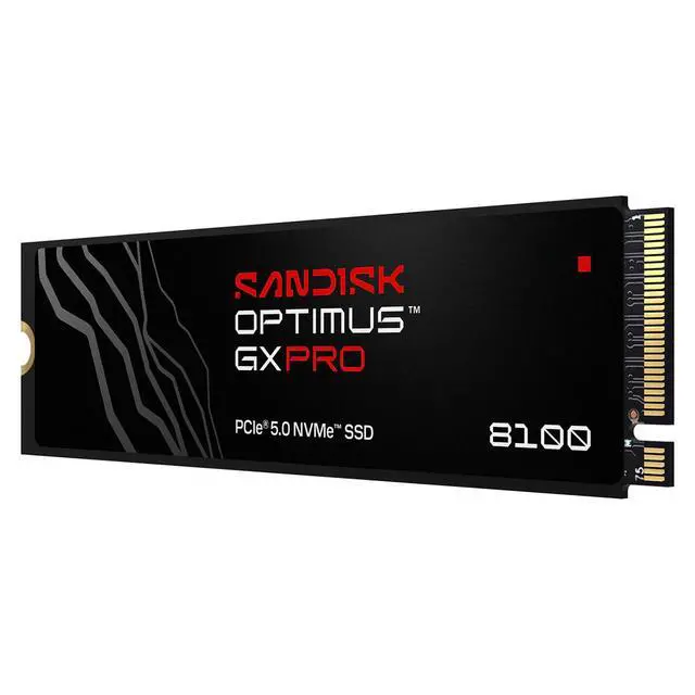 Alt view image 2 of 3 - SanDisk Optimus GX PRO 8100 M.2 2280-S3-M 4TB PCI-Express 5.0 x4 3D NAND TLC Internal Solid State Drive (SSD) SDSP82400TAN-000E0