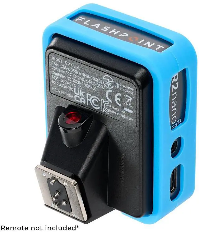 Alt view image 5 of 7 - Flashpoint Bumper Guard for R2 Nano Pro Wireless Trigger (Godox X3 Pro) Blue
