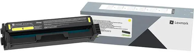 Alt view image 9 of 9 - Lexmark C340X40 Laser Toner Cartridge Yellow in Retail Packaging