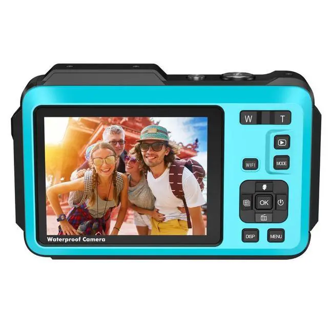Alt view image 2 of 7 - Aries SplashCam Pro Waterproof Digital Camera (Blue) #SPLASHCAM-BL