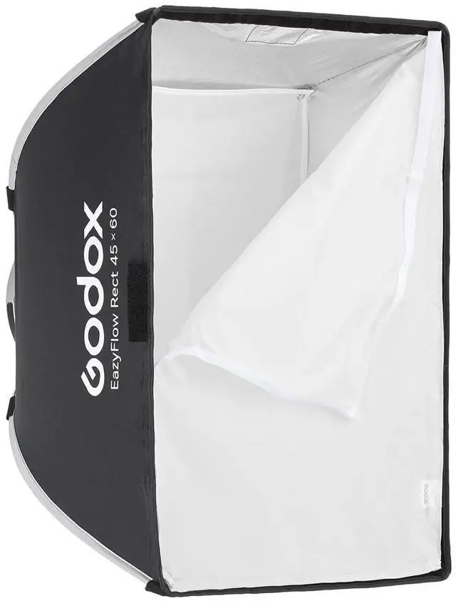 Alt view image 5 of 7 - Godox EazyFlow Foldable Bowens Mount Rectangular Softbox (17.7" x 23.6")
