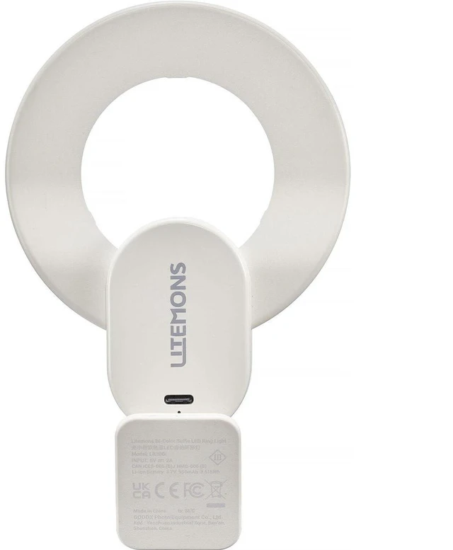 Alt view image 3 of 7 - Godox LR30BI Litemons Bi-Color Selfie LED Ring Light