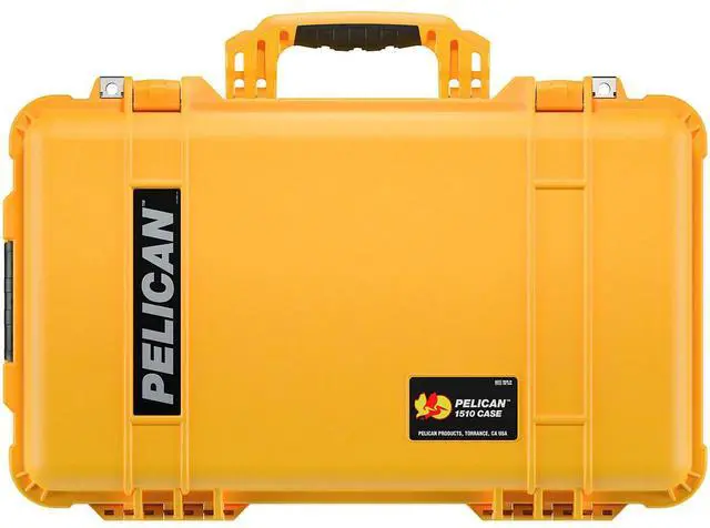 Alt view image 2 of 3 - Pelican 1510 Protector Carry-On Watertight Wheeled Hard Case, Yellow