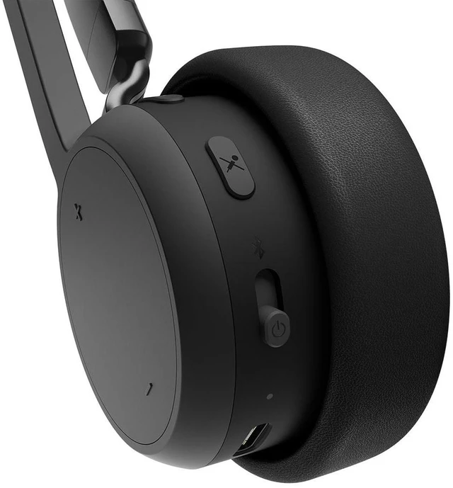 Alt view image 16 of 17 - Lenovo Wireless Stereo Headset - Stereo - Wireless - Bluetooth - 98.4 ft - 32 Ohm - 20 Hz to 20 kHz - On-ear, Over-the-head - Binaural - Circumaural - 4.27 ft Cable - Noise Canceling - Black