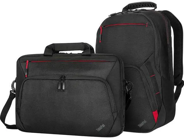 Alt view image 10 of 14 - Lenovo Essential Plus Carry Briefcase for 15.6" Laptop Black 4X41A30365