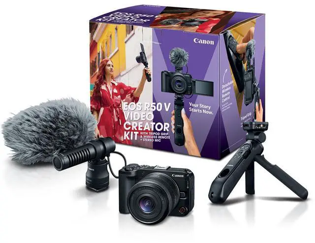 Main image of Canon EOS R50 V Video Creator Kit #6895C068