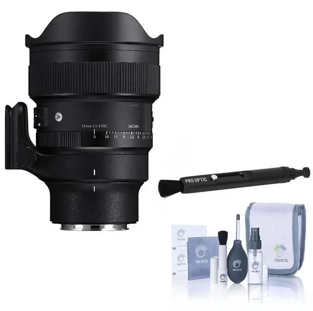 Main image of Sigma 14mm f/1.4 DG Art Lens for Sony E, with Pen Lens Cleaner and Cleaning Kit