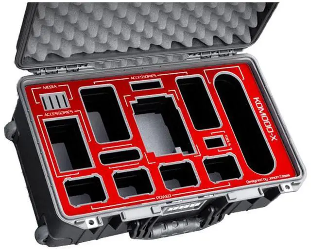Main image of Jason Cases Waterproof Wheeled Hard Case w/Foam for RED KOMODO-X Camera, Black