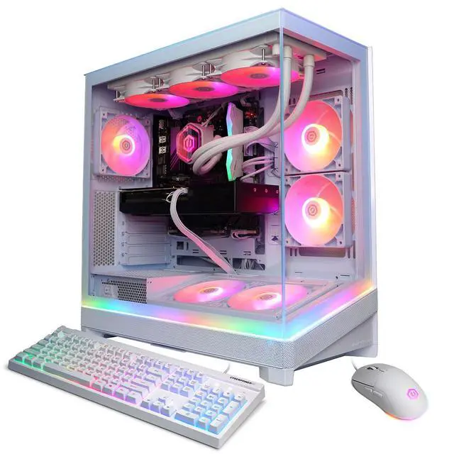 Alt view image 7 of 7 - CyberPowerPC Gamer Supreme,R7 9850X3D, 32GB, 2TB SSD,RTX 5070 Ti, W11H, White