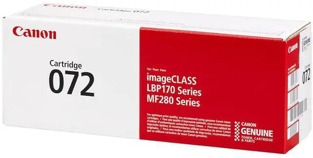 Alt view image 3 of 6 - Canon Genuine 072 Black Toner Cartridge Compatible with MF280 Series and LBP172dw