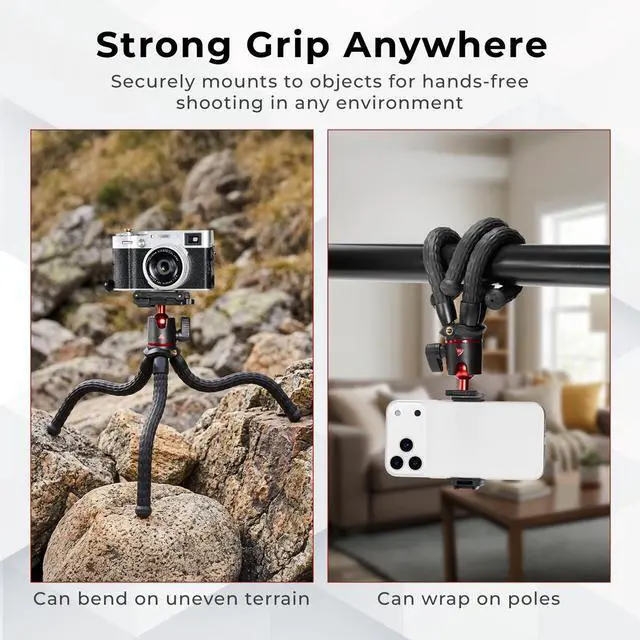 Alt view image 5 of 7 - 3Pod FlexGrip Multifunctional Mini Tripod #3P-FX-10