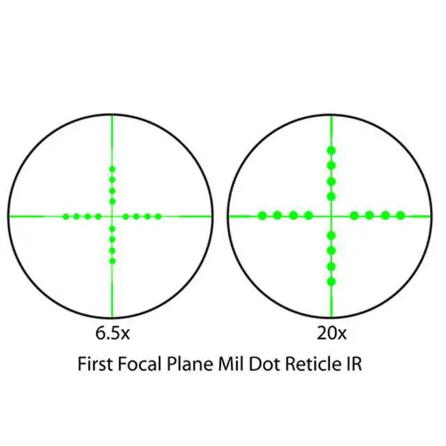 Alt view image 7 of 7 - Barska 6.5-20x40mm Tactical Riflescope, Illum FFP Mil-Dot Ret, Side Parallax, 1"