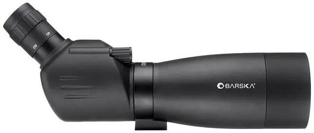Alt view image 4 of 5 - Barska 20-60x60 Colorado Spotting Scope, Angled View with Tripod, Matte Black