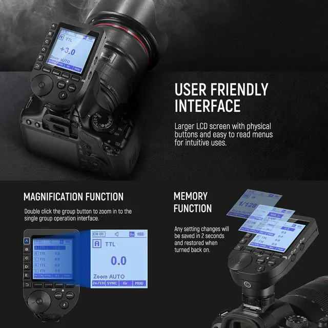 Alt view image 3 of 7 - Neewer QPRO-S TTL Wireless Trigger for Sony #10102354EU