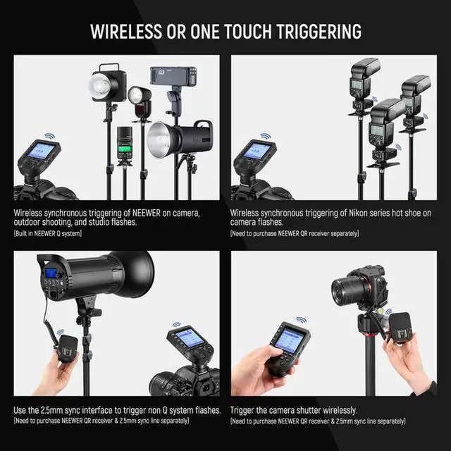 Alt view image 6 of 7 - Neewer QPRO-S TTL Wireless Trigger for Sony #10102354EU