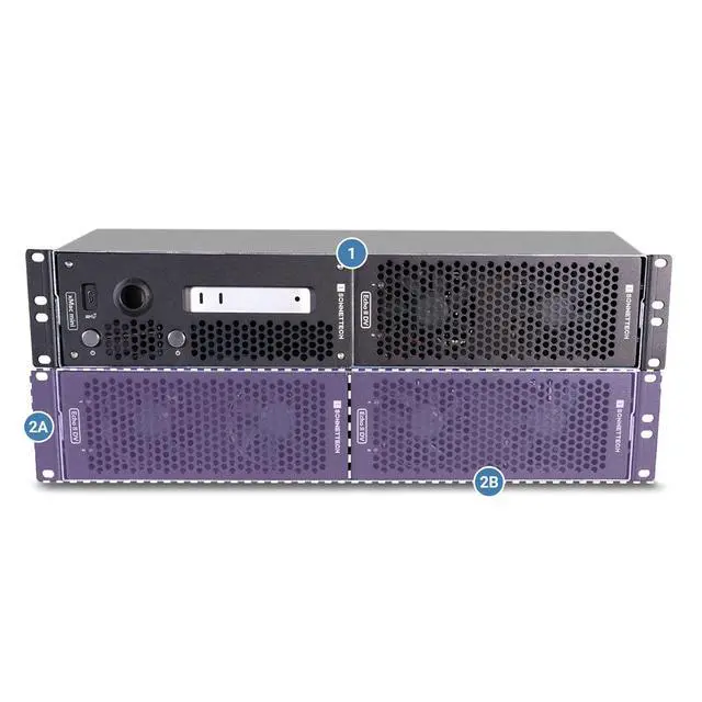 Alt view image 4 of 7 - Sonnet 2U Rackmount Enclosure System for xMac Mini 2024+ & Echo II DV T5 Module