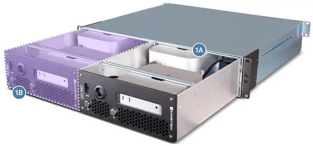 Alt view image 6 of 7 - Sonnet 2U Rackmount Enclosure System for xMac Mini 2024+ & Echo II DV T5 Module