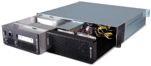 Alt view image 7 of 7 - Sonnet 2U Rackmount Enclosure System for xMac Mini 2024+ & Echo II DV T5 Module
