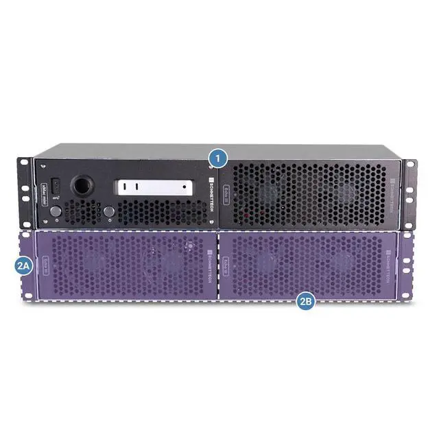 Alt view image 5 of 7 - Sonnet 2U Rackmount Enclosure System for xMac Mini 2024+ & Echo II DV T5 Module