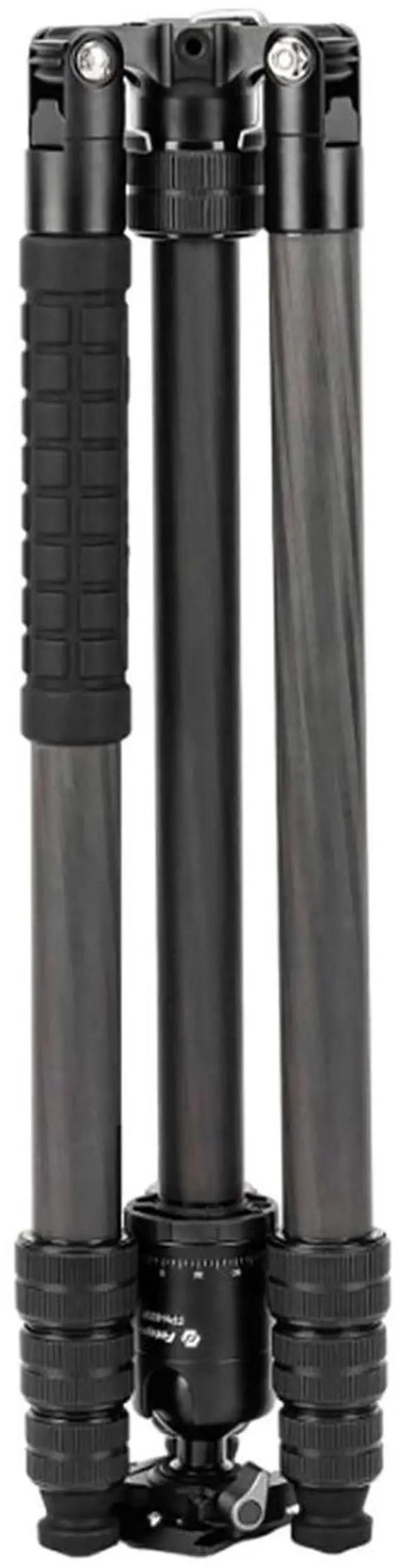 Alt view image 2 of 7 - FotoPro X-go Max E 2 4-Section Carbon Fiber Tripod with Ball Head, Black