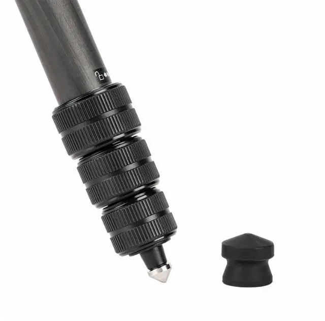 Alt view image 5 of 7 - FotoPro X-go Max E 2 4-Section Carbon Fiber Tripod with Ball Head, Black