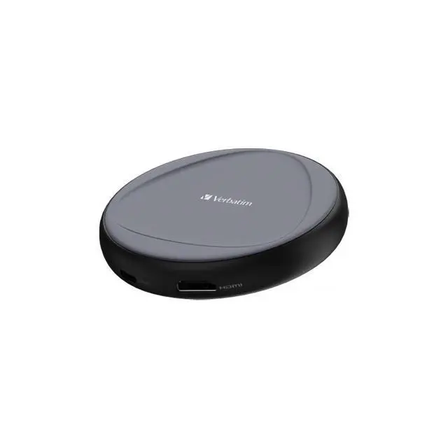 Alt view image 4 of 7 - Verbatim WDA-02 Share My Screen 4K USB-C Wireless Display Adapter with Hub