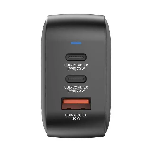 Alt view image 11 of 15 - Verbatim Mini GaN Charger 70W 3 Port - 70 W - 120 V AC, 230 V AC Input - 1