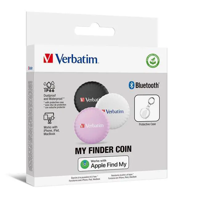 Alt view image 5 of 8 - Verbatim Verbatim My Finder Tracker Coin Bluetooth Coin Assorted